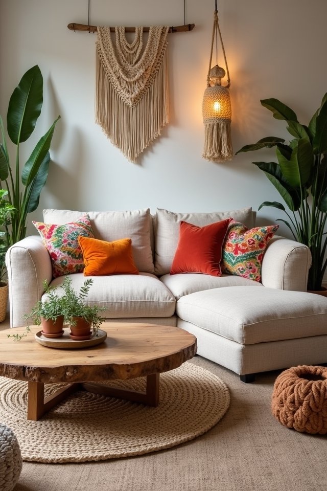 cozy boho living room furniture