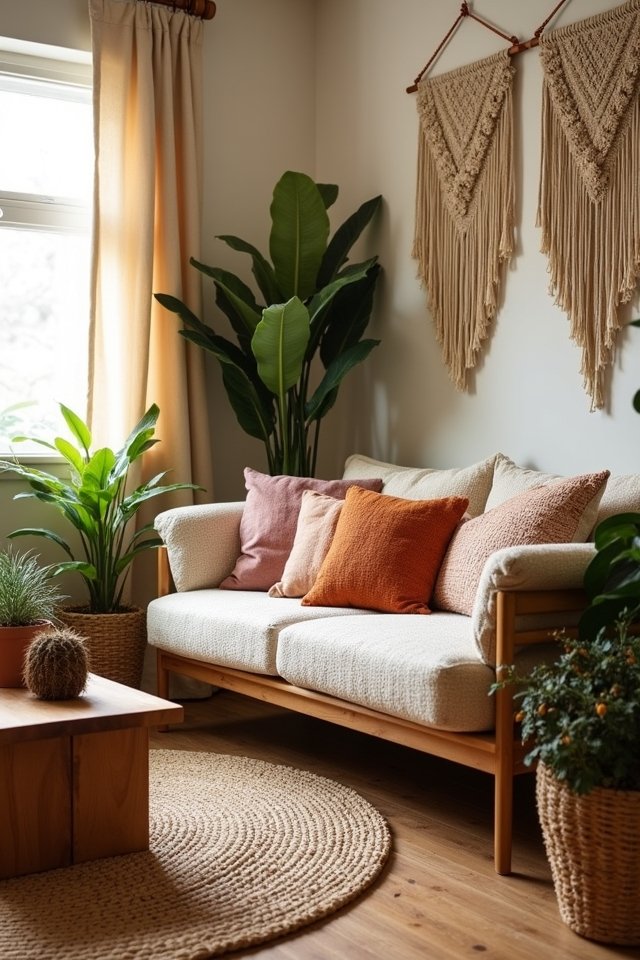 cozy boho natural decor