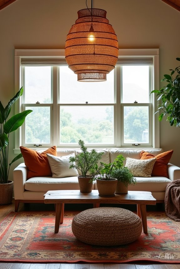 cozy boho statement lighting