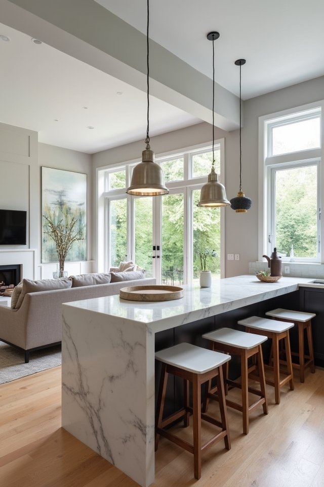 cozy breakfast bar design