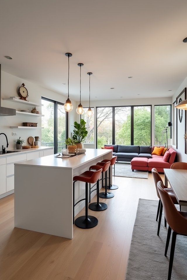 cozy breakfast bar gatherings