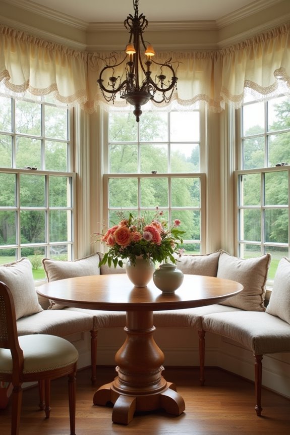 cozy breakfast nook design