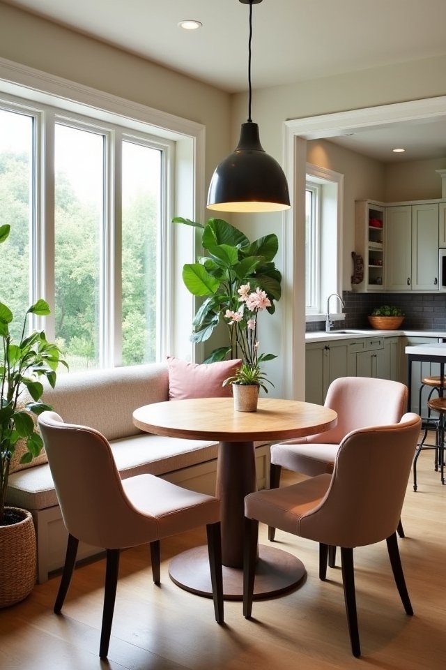 cozy breakfast nook design