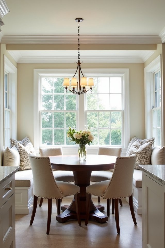cozy breakfast nook design