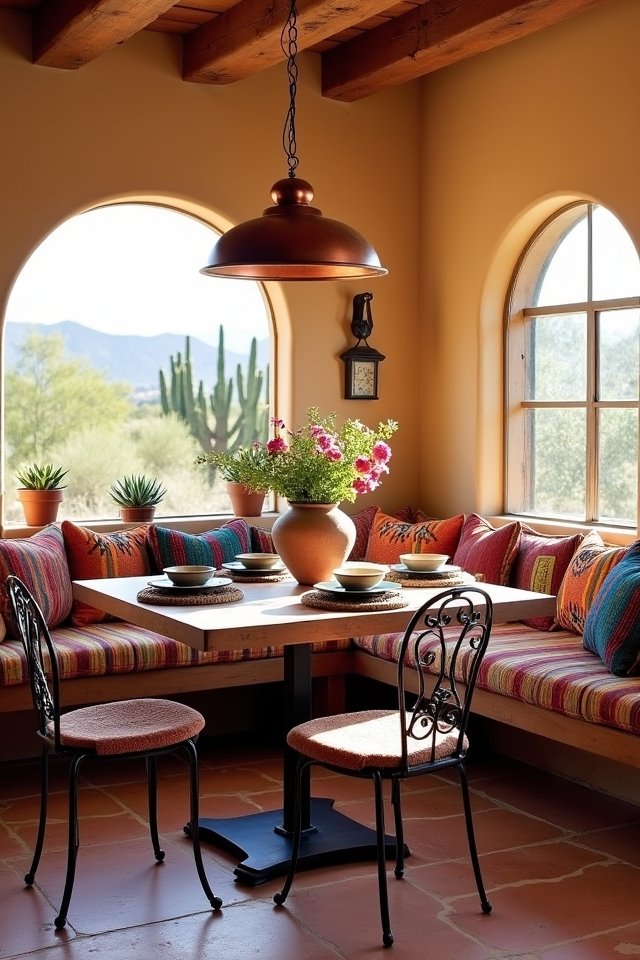 cozy breakfast nook design