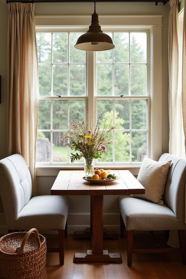 cozy breakfast nook retreat