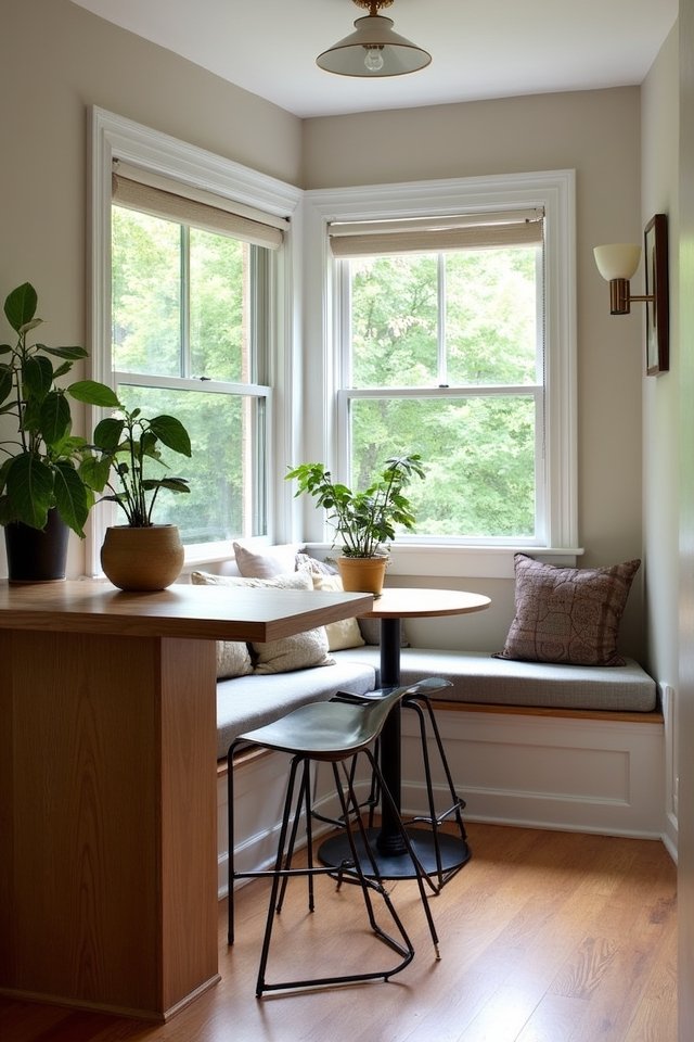 cozy breakfast nook stools