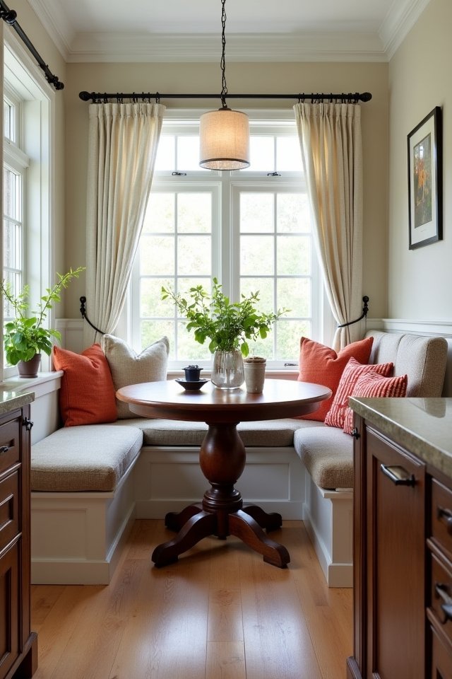 cozy breakfast nook transformation