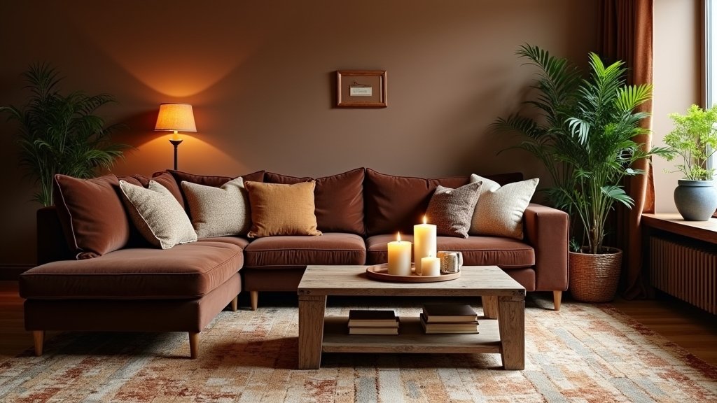 cozy brown living room ideas