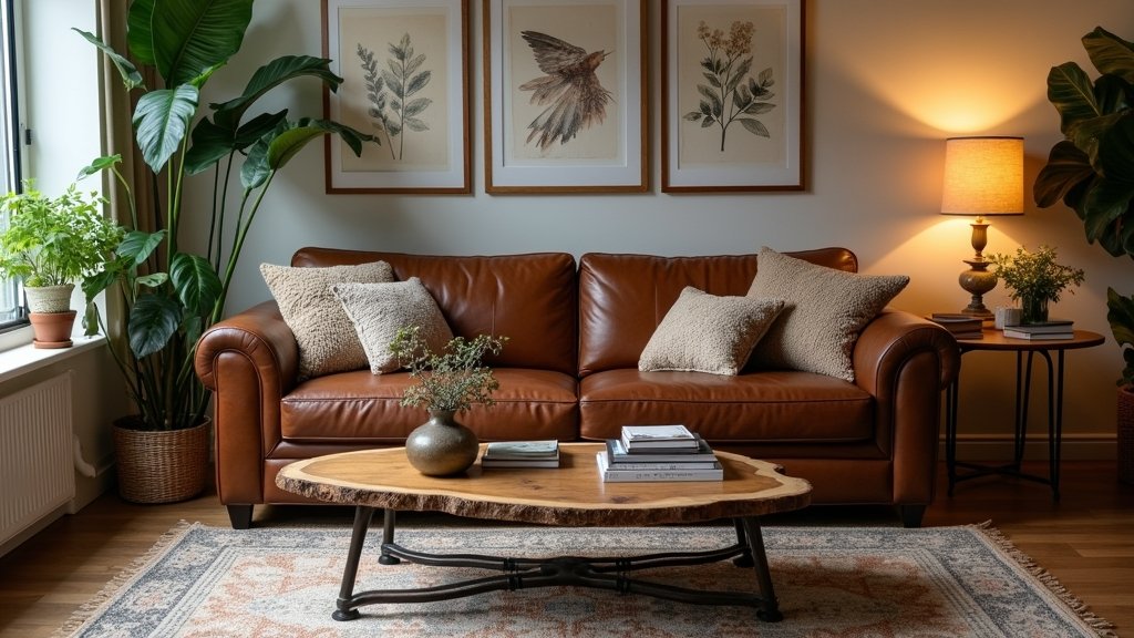 cozy brown sofa inspiration