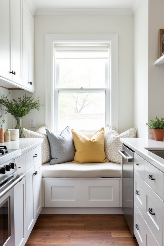 cozy built in seating nook