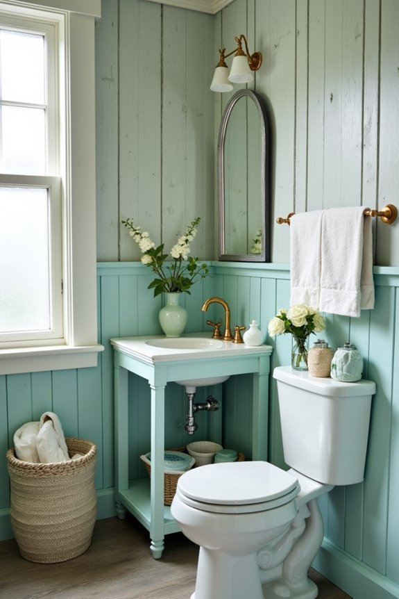cozy cabin bathroom retreat