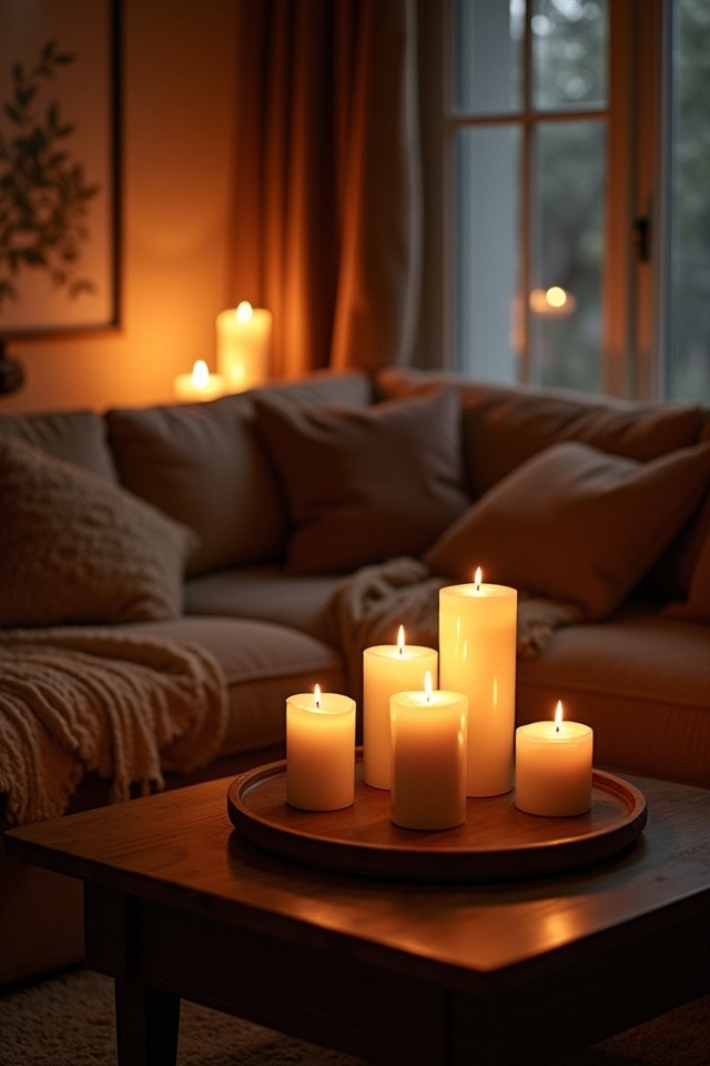 cozy candle lighting ideas