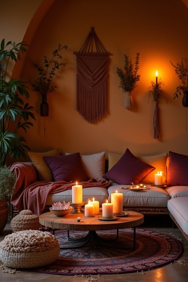 cozy candlelit ambiance creation