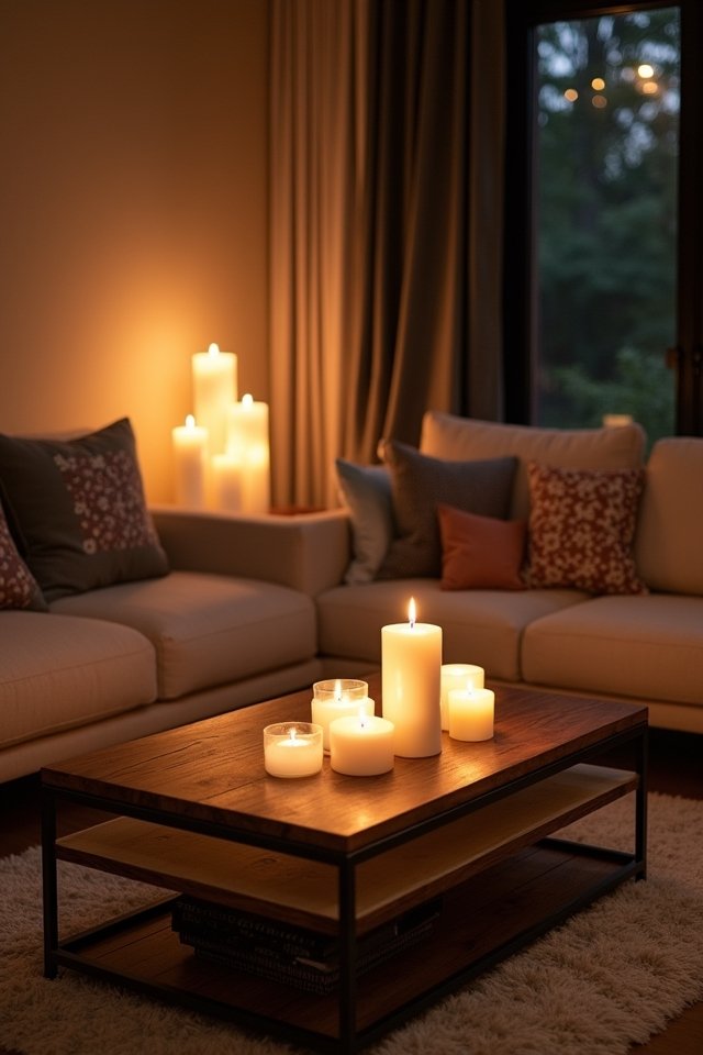 cozy candlelit ambiance creation
