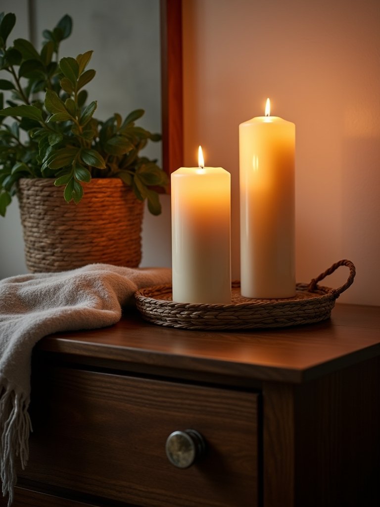 cozy candlelit ambiance creation