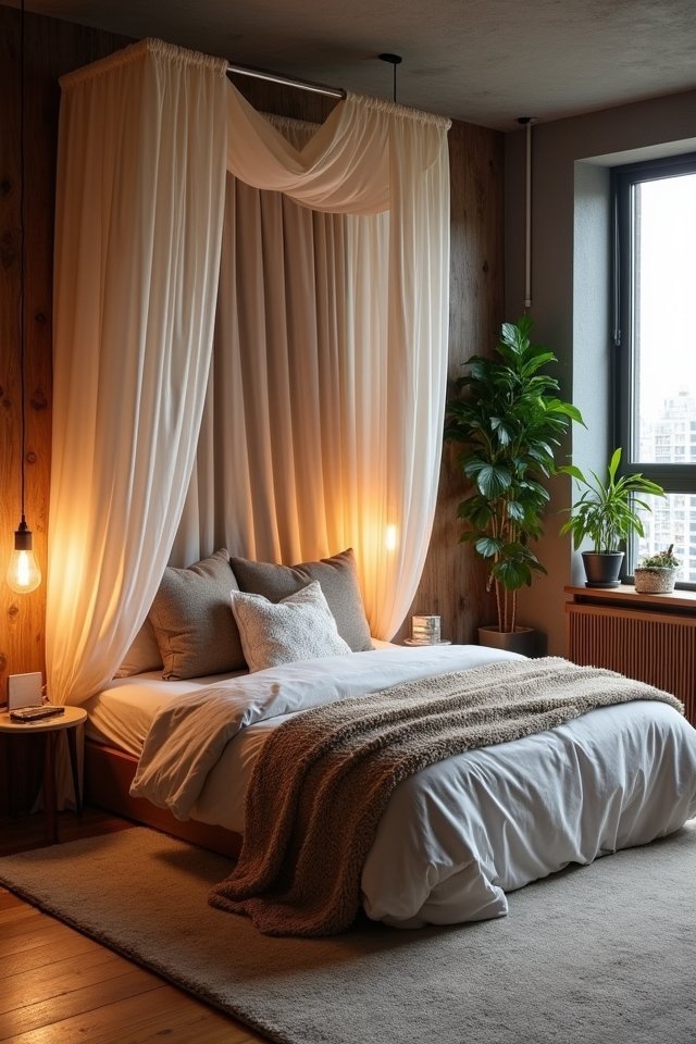 cozy canopy bed retreat