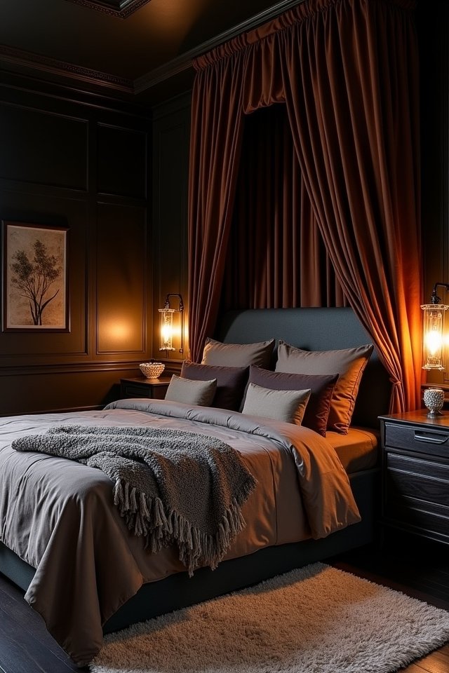 cozy canopy bed retreat