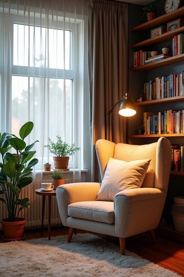 cozy chair warm ambiance