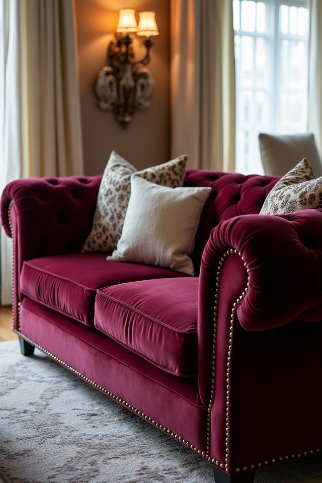 cozy chesterfield loveseat charm