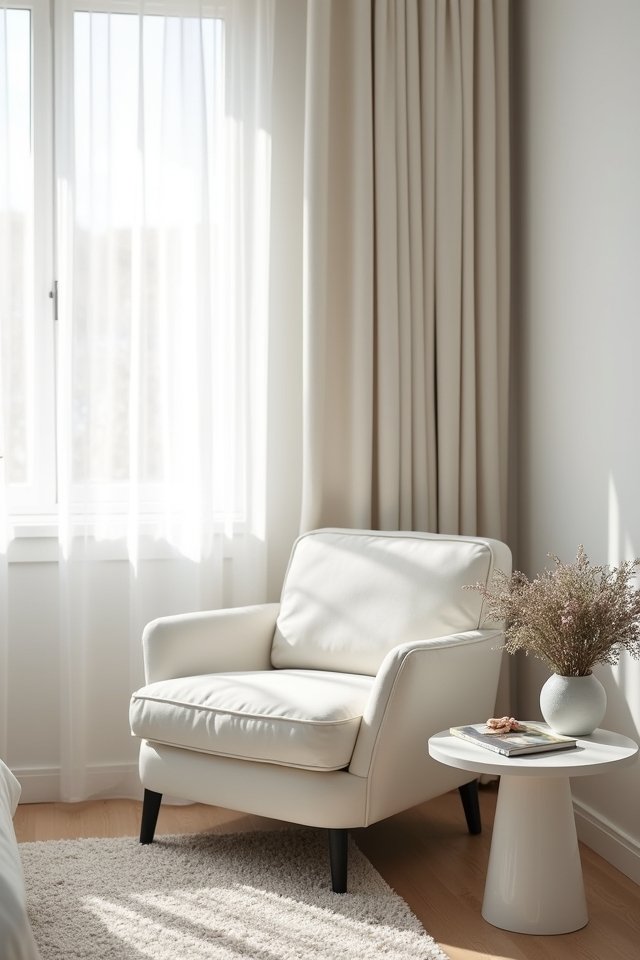 cozy chic white accent chairs