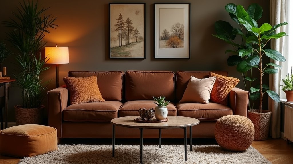 cozy chocolate brown decor