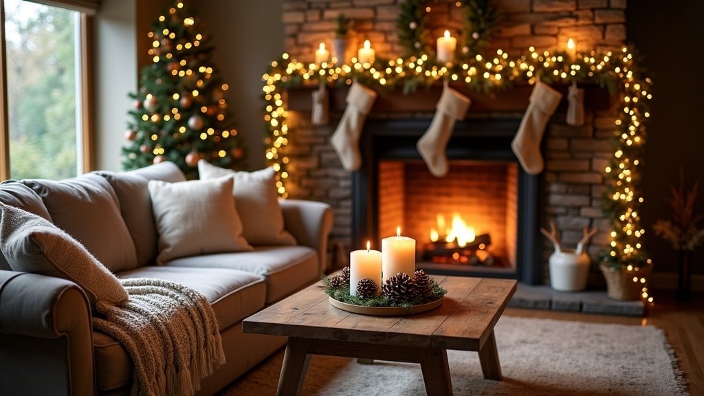 cozy christmas living room ideas