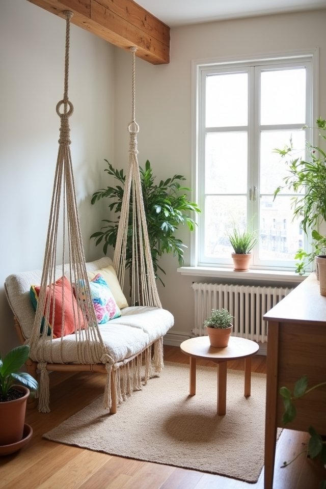 cozy compact swing retreat