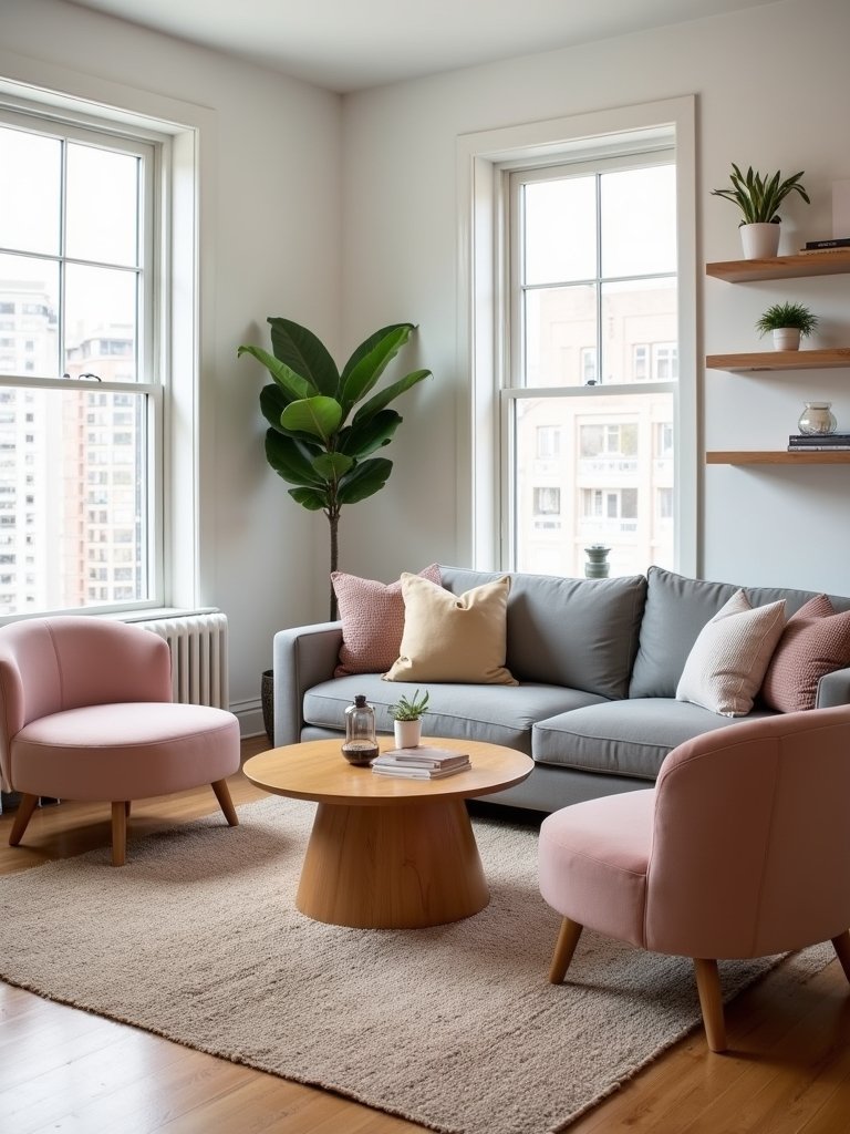 cozy conversational living room
