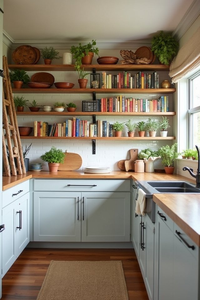 cozy cookbook display ideas