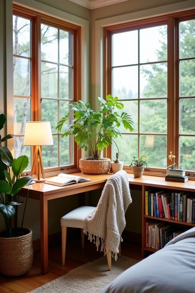 cozy corner desk nook