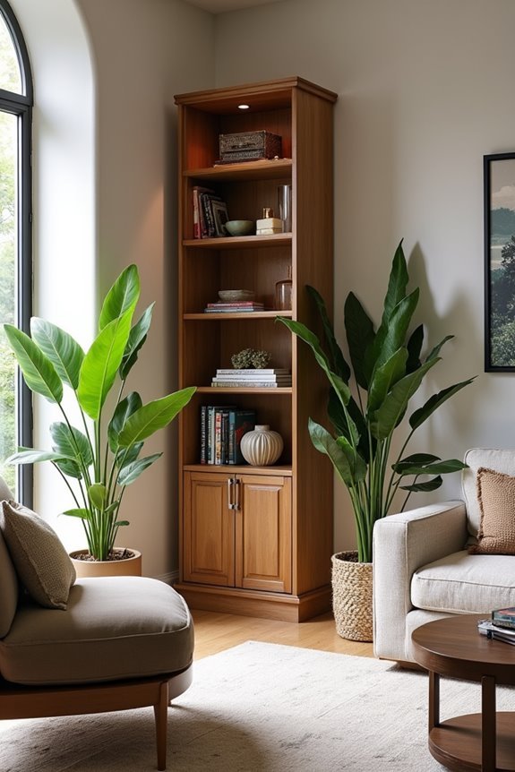 cozy corner nook cabinets