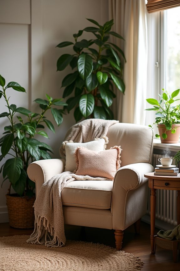 cozy corner with armchair