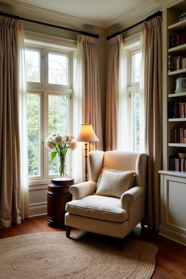 cozy corner with books