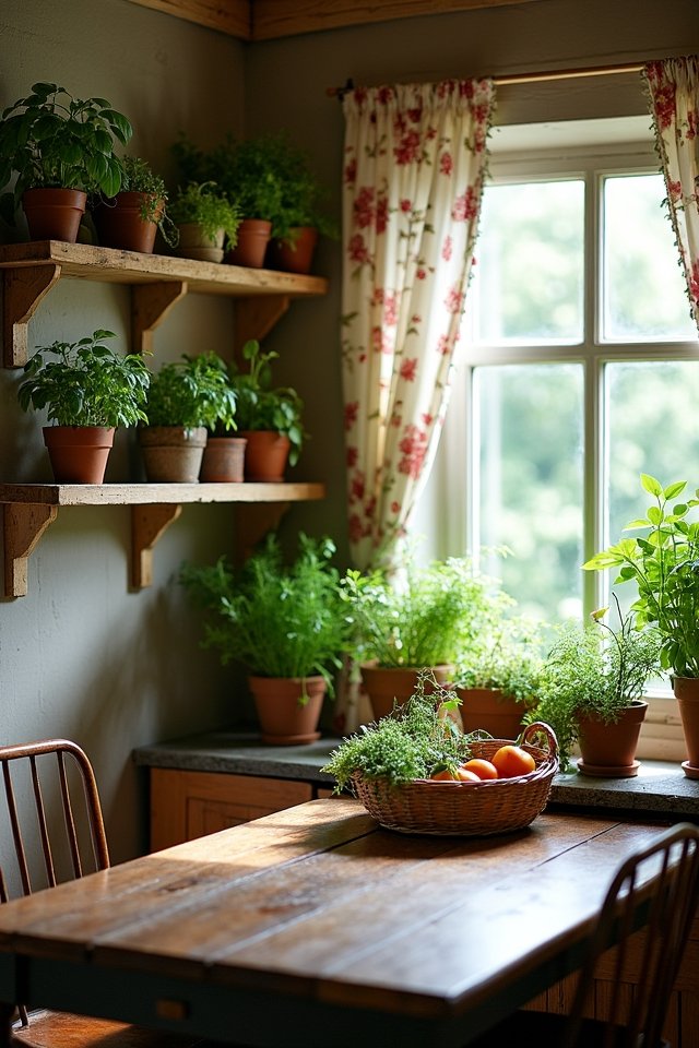 cozy cottage herb garden