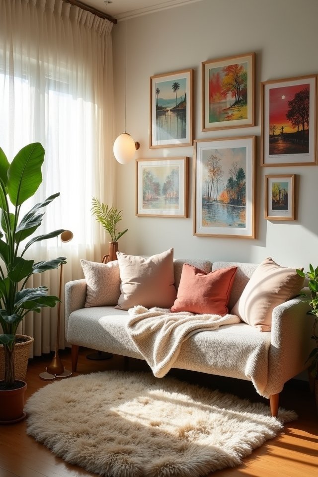 cozy couch vibrant gallery