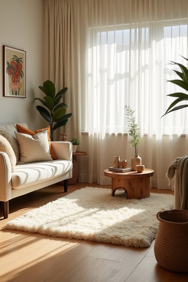 cozy cream rug comfort