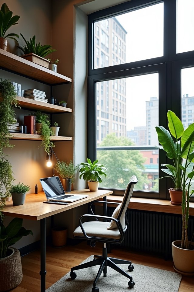 cozy creative work nook