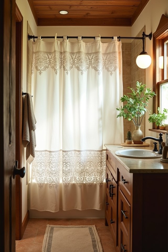 cozy crochet curtain accents