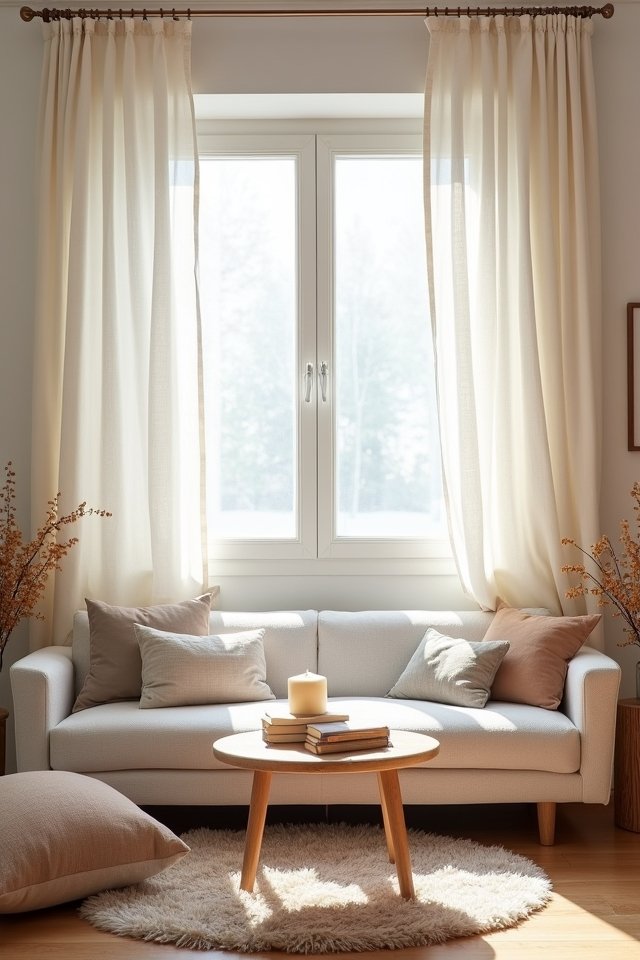 cozy curtains enhance ambiance