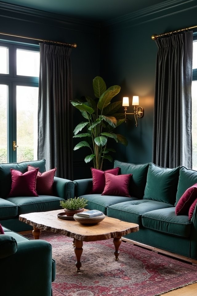cozy dark color palettes