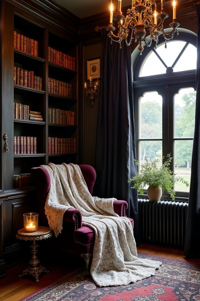 cozy dark inviting sanctuary