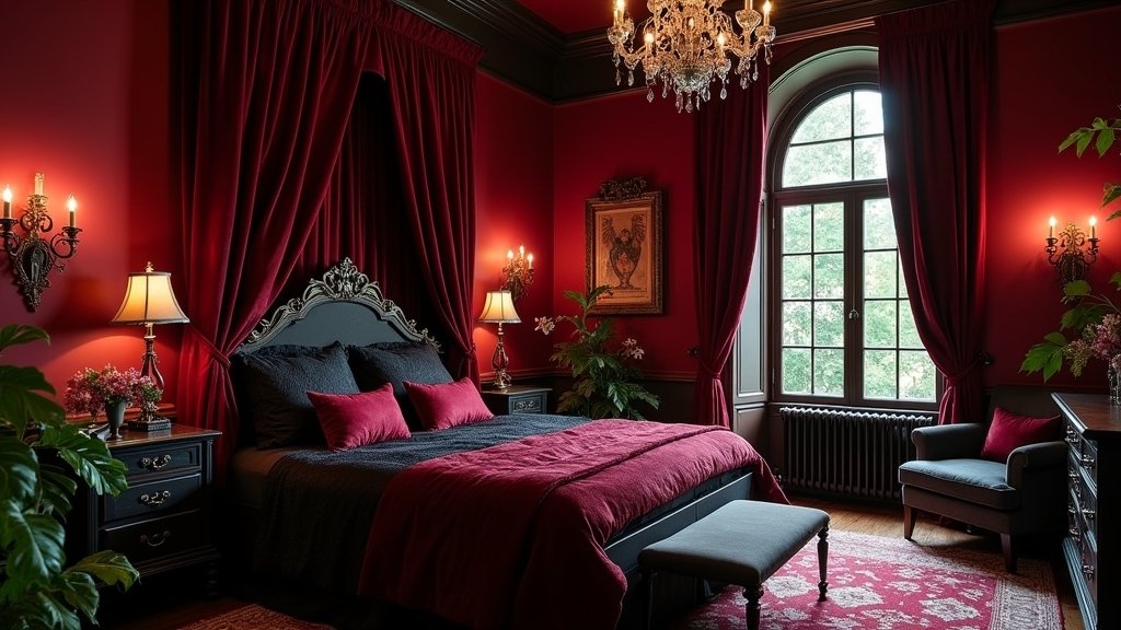 cozy dark romantic bedroom