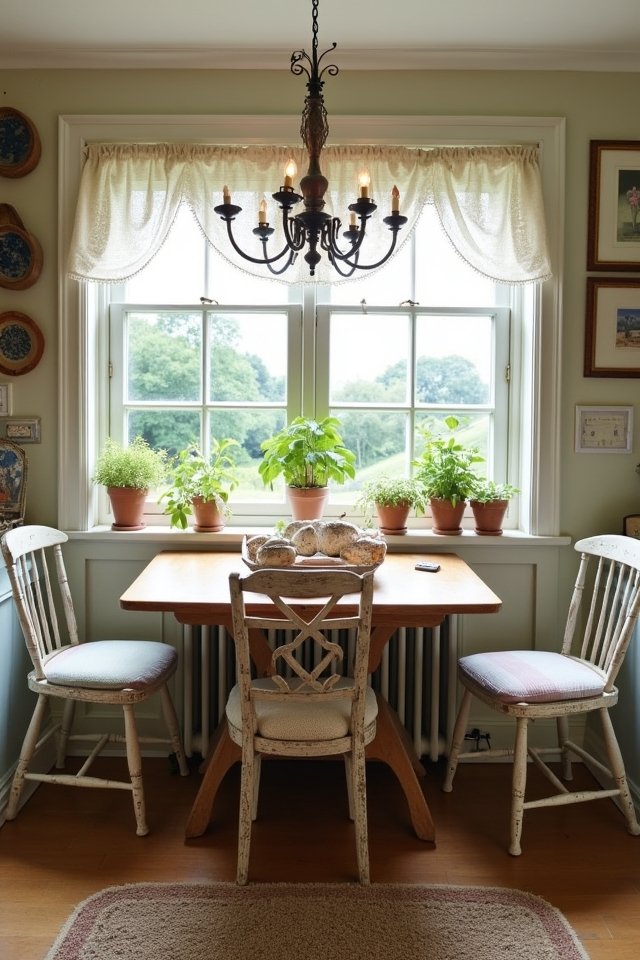 cozy dining and reading nooks