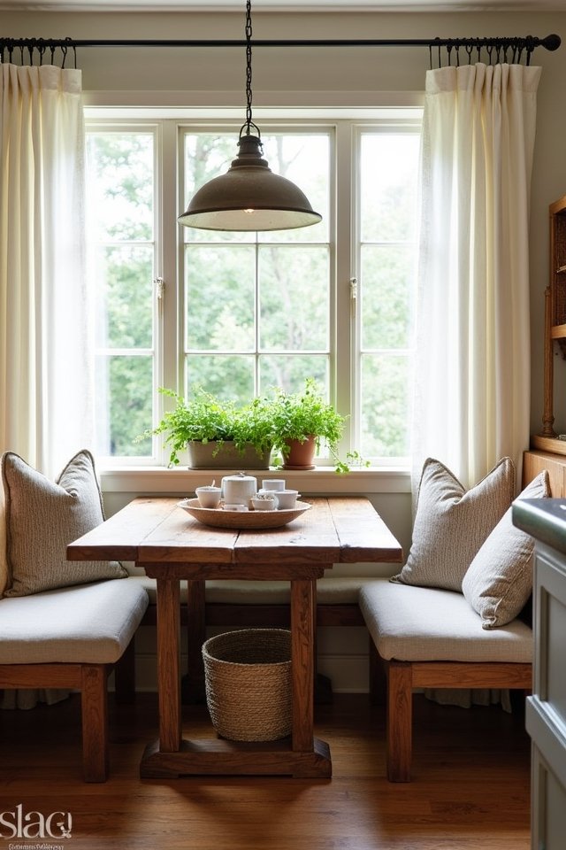 cozy dining nook atmosphere