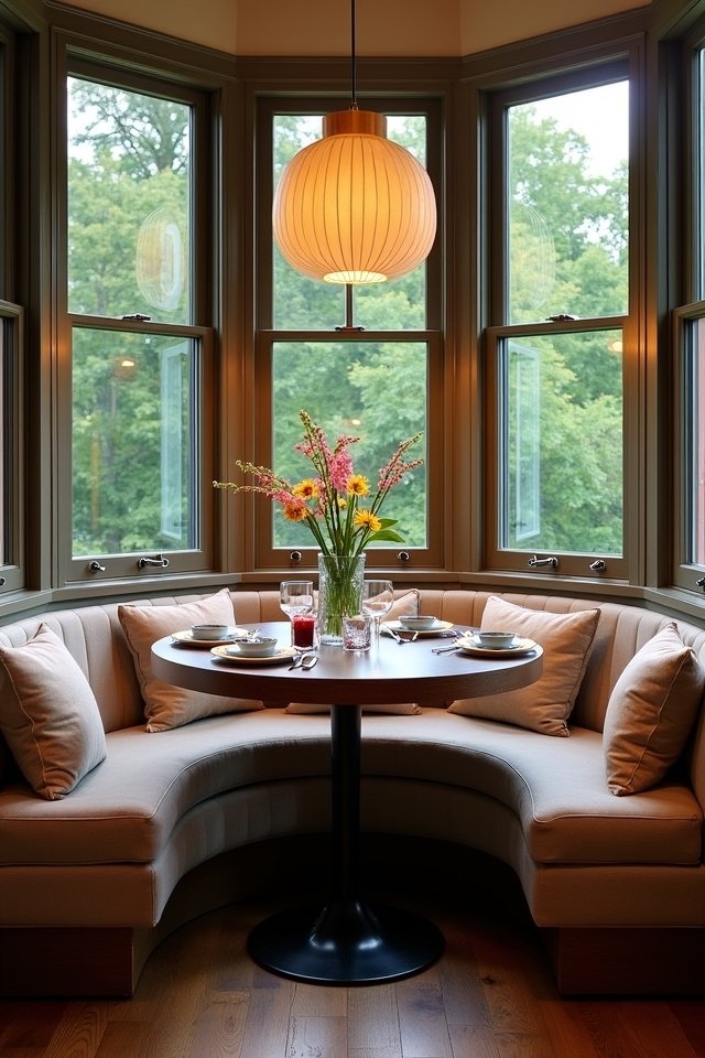 cozy dining nook design