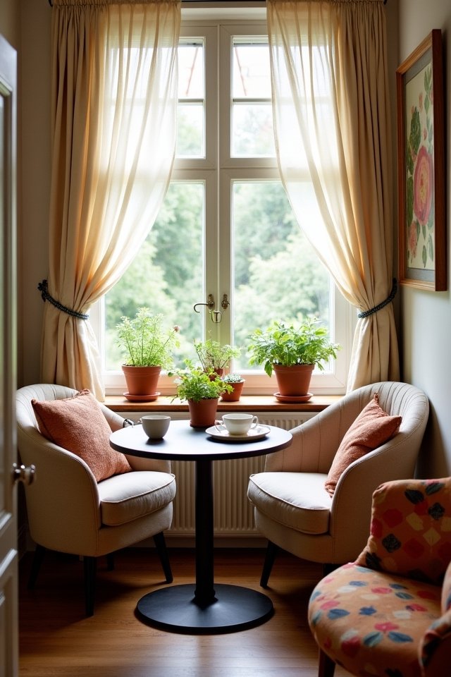 cozy dining relaxation nook