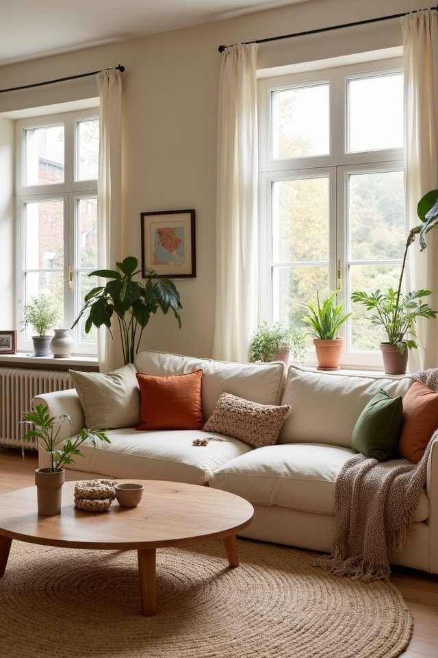 cozy earthy color accents