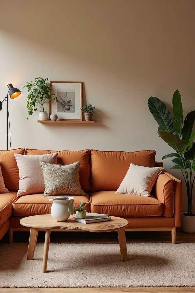 cozy earthy living room