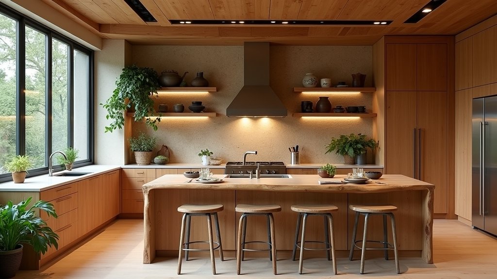 cozy earthy modern kitchens